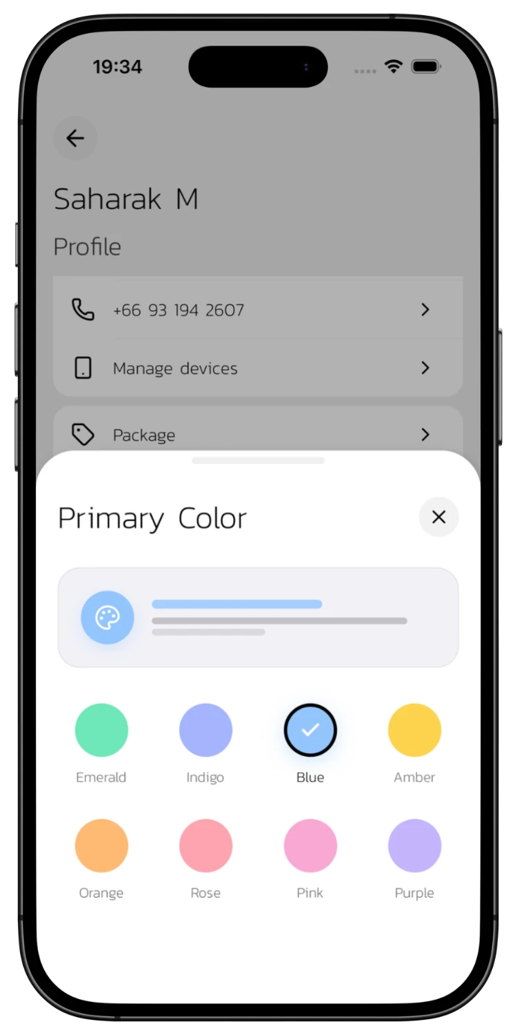 Custom Theme Colors