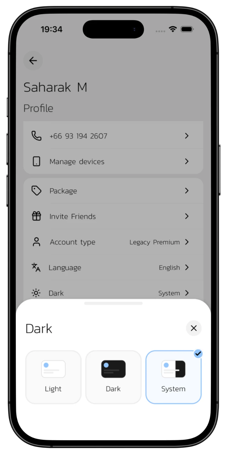 Dark Mode Support