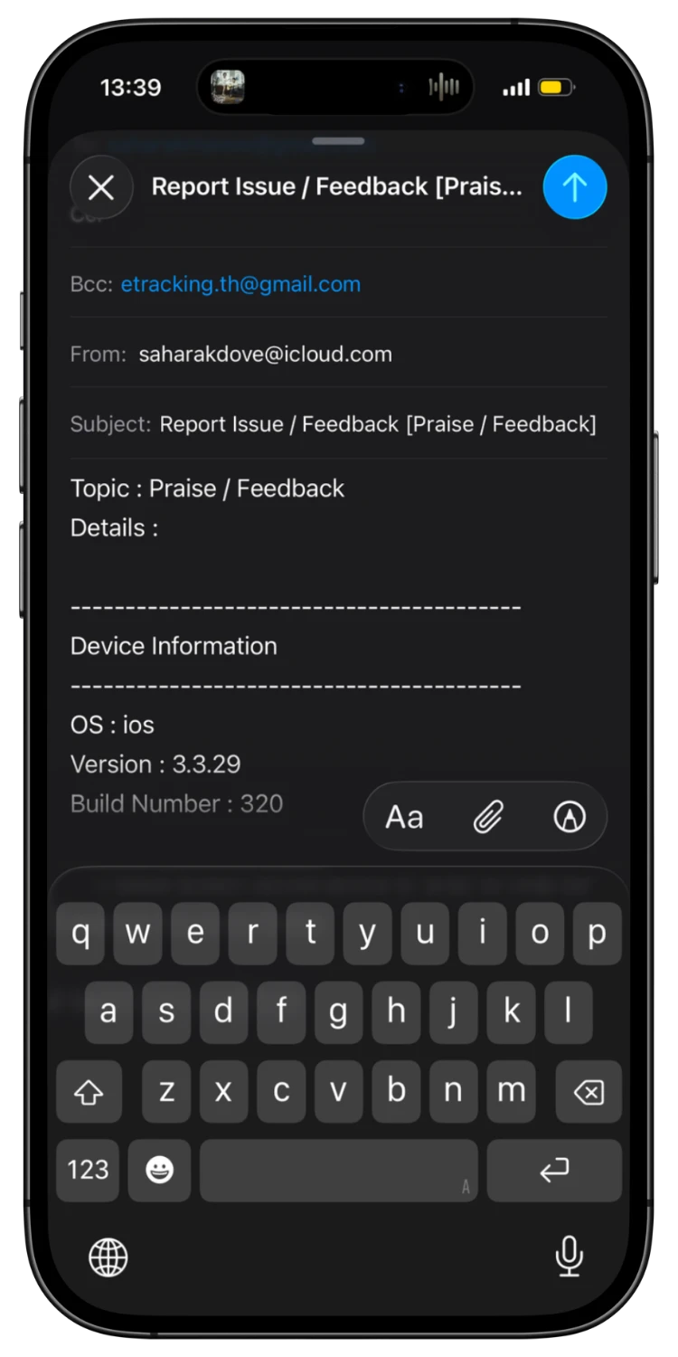 Write Details and Send